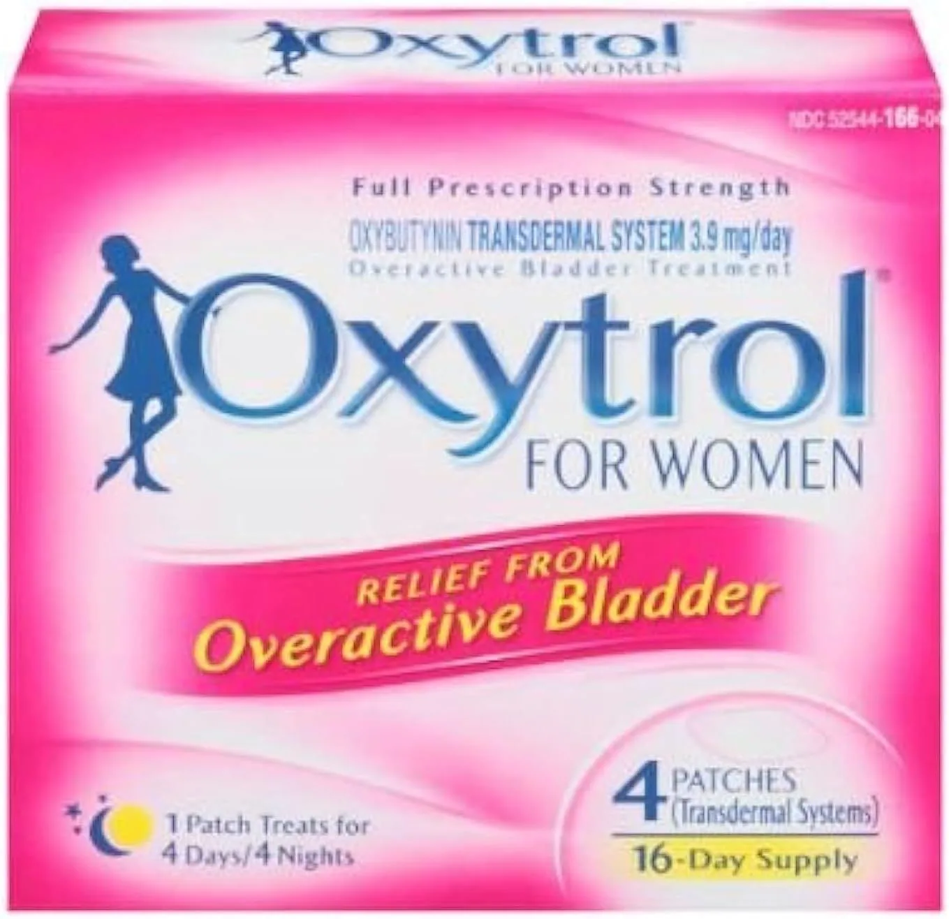 The front panel of the Oxytrol for Women box of 4 patches